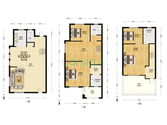 创都国际逸居苑 5室1厅4卫 230平方