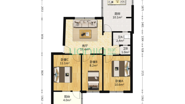 滩尖子170号二手房实景图