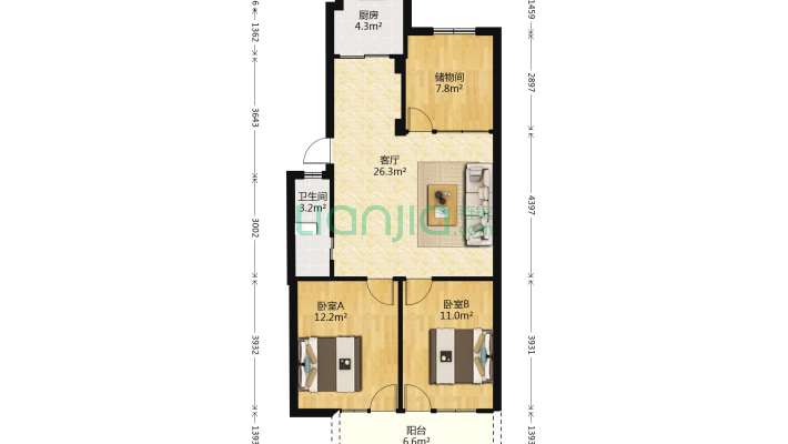 省政府办公厅宿舍二手房实景图