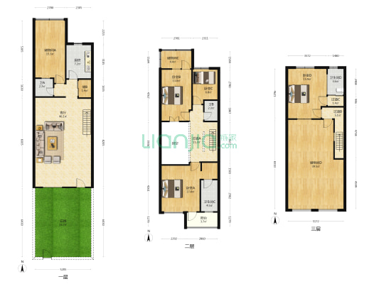 万科新城丁香苑 4室1厅4卫 190平方