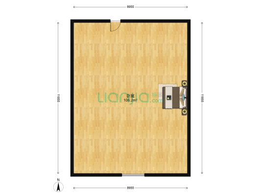 鑫鑫小区 1室0厅0卫 94平方