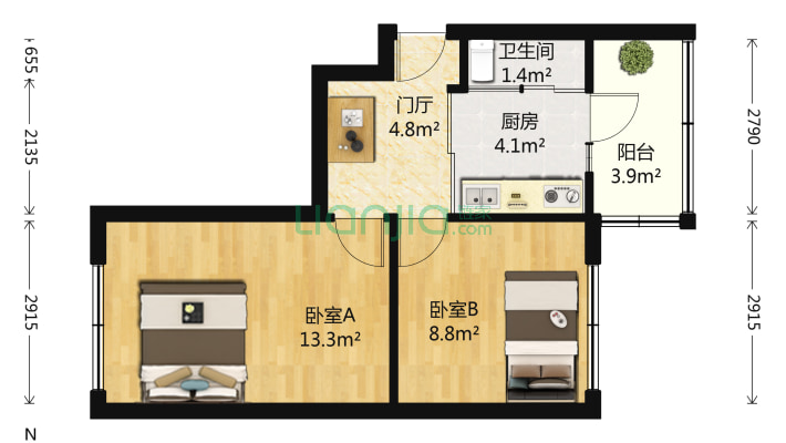 煤田家属楼二手房实景图