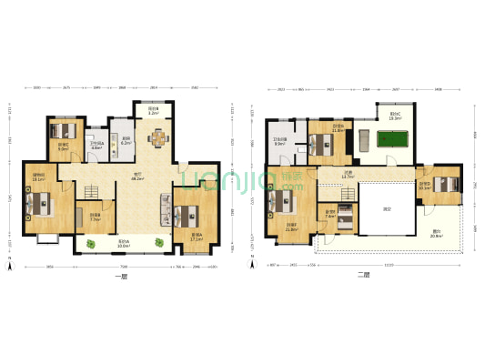 高铁城 7室1厅2卫 276平方