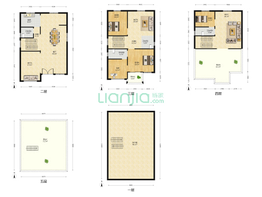 富丰东街十二巷 4室4厅4卫 304平方