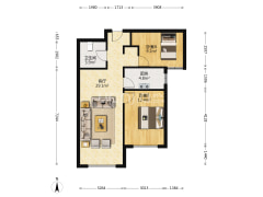 南向采光好.户型方正,密码看房.价格可谈.税费低-涿州K2狮子城南区户型图