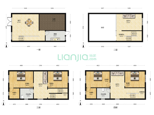 源溪湖沿畈安置区 6室4厅2卫 206平方