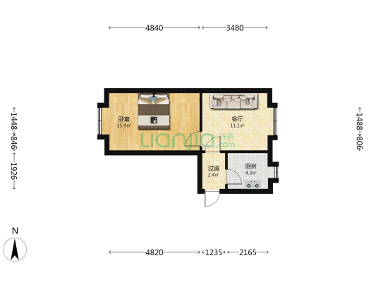 陵西北大街243号 1室1厅0卫 40平方