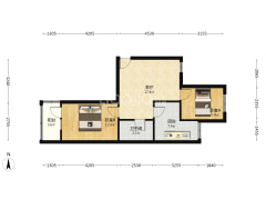 涿州铁路住宅小区 2室1厅 东 西-涿州涿州铁路住宅小区户型图