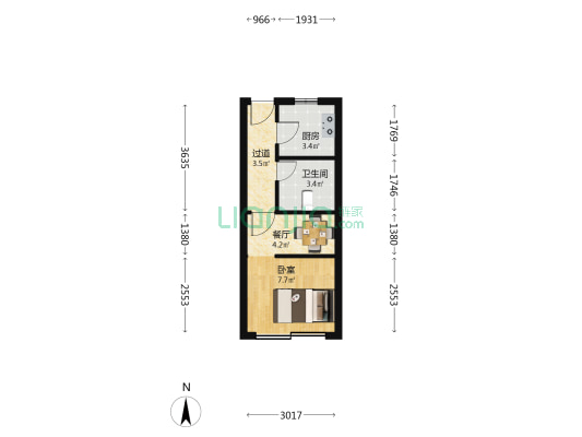中华新路890弄 1室1厅1卫 30平方