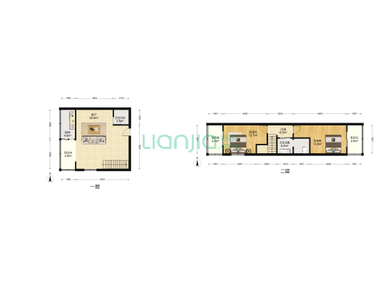 林德花园 2室1厅2卫 115平方