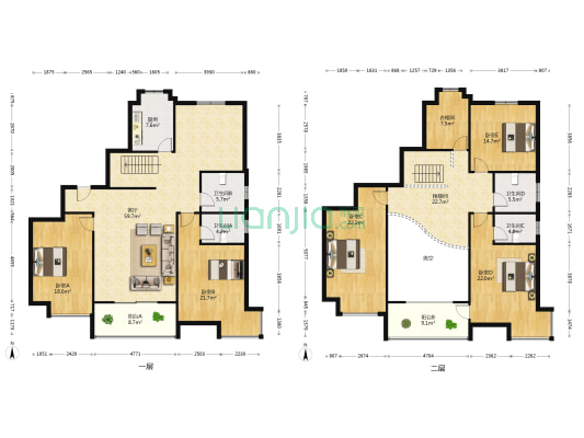 六和花园 5室1厅4卫 287平方