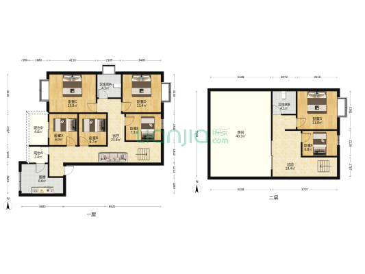 富民苑居 7室1厅2卫 168平方