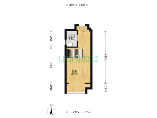 碧桂园凤凰湾银涛苑 1室0厅1卫 38平方