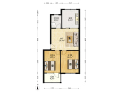 清凉寺小区   南北通透两居室  证满五-涿州清凉寺居民小区户型图