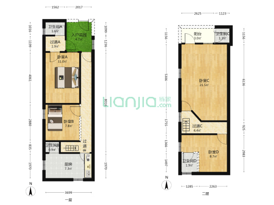 悦来中路 4室0厅4卫 93平方