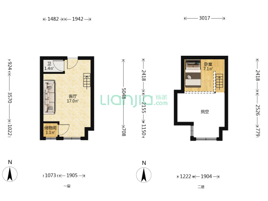 御乐汇 1室1厅1卫 36平方