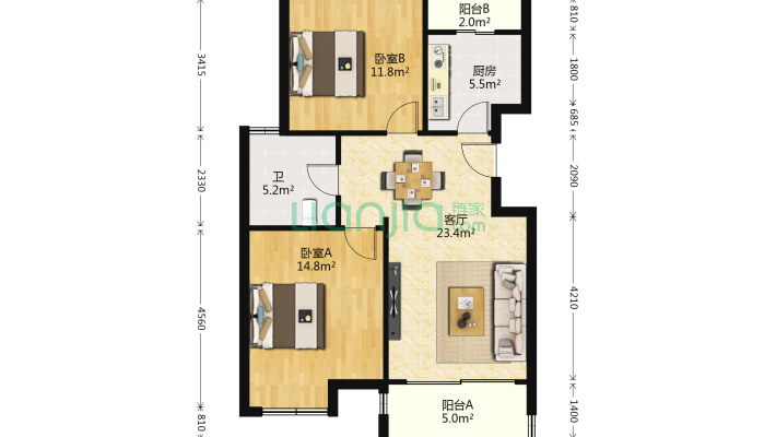 阜湖苑二区二手房实景图
