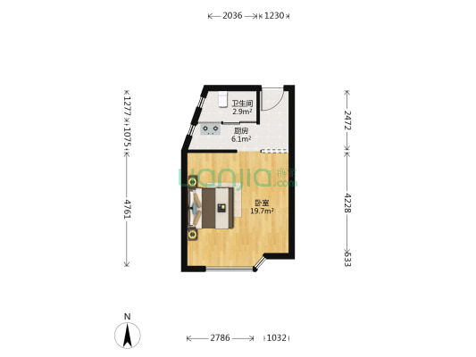 宝庆金都 1室0厅1卫 41平方