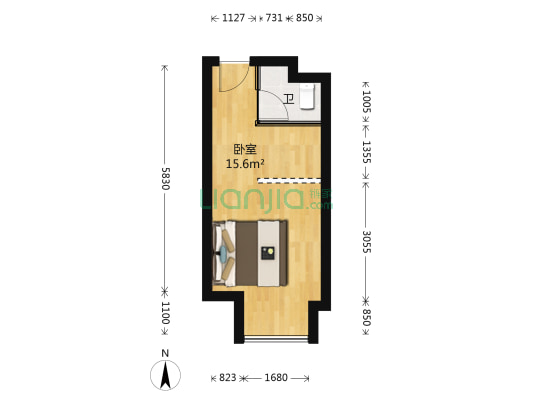万达茂 1室0厅1卫 30平方