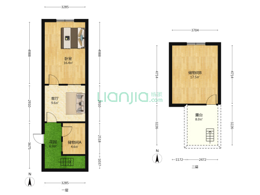 许昌县供销社家属院 1室1厅0卫 53平方