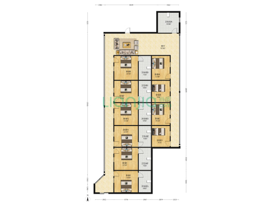 黄河路 10室1厅7卫 455平方