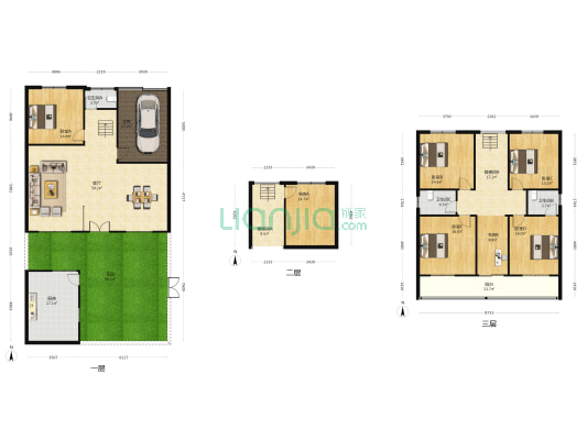 田园弄 7室1厅3卫 206平方