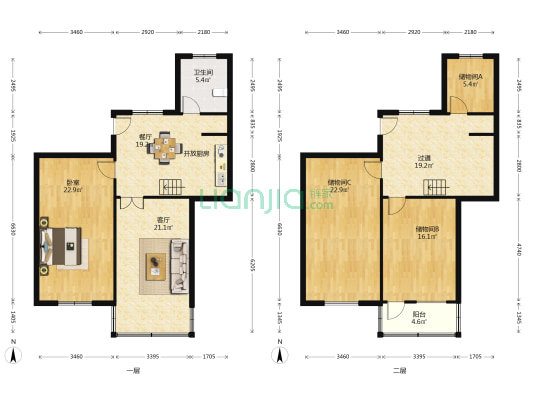物资新村 1室2厅1卫 150平方