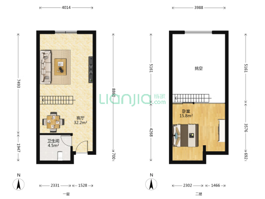 华纺新天地 1室1厅1卫 51平方