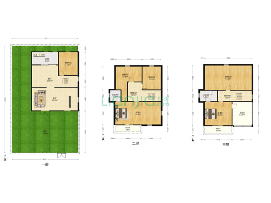 锦绣花园 2室2厅2卫 225平方