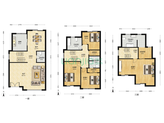 康诗丹郡 4室2厅4卫 234平方