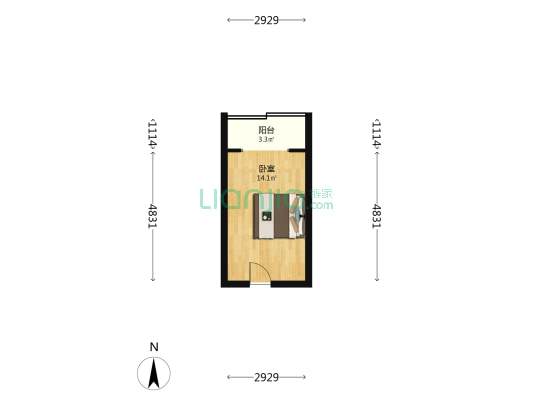 东八路 1室0厅0卫 29平方