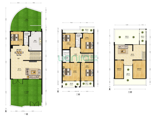 嘉莲香墅 5室2厅3卫 235平方