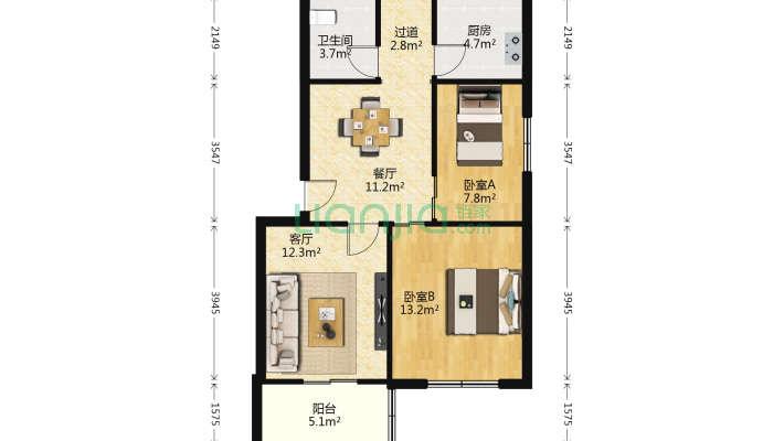 航南公寓二手房实景图