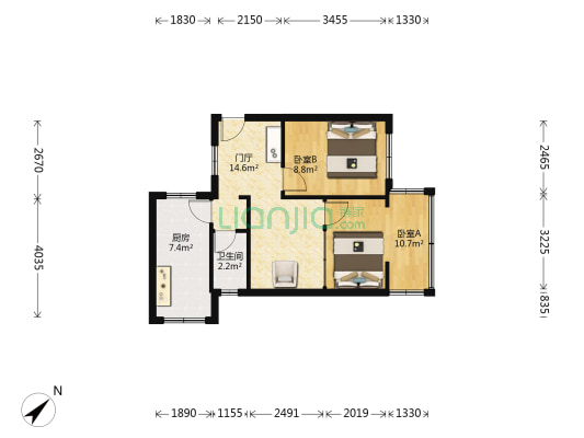 桓新巷65号 2室0厅1卫 49平方