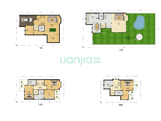 置信牧山丽景二期 6室1厅6卫 326平方