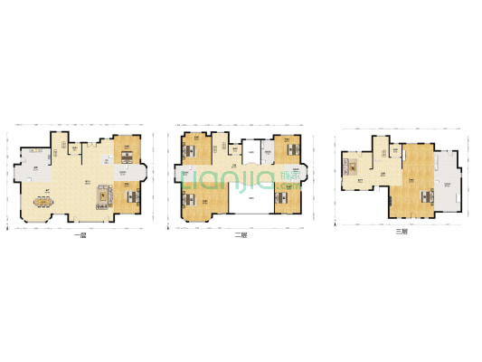 雅戈尔香湖丹堤花园2期 7室3厅6卫 948平方