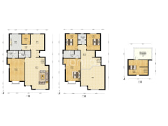 此房满五唯一，有车位，有两个露台，看房方便，采光好-涿州幸福嘉园户型图