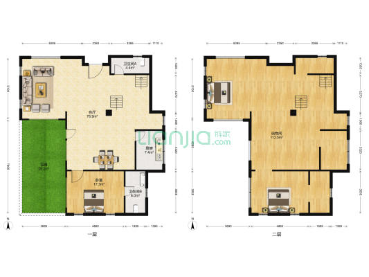 金石天地 1室1厅2卫 378平方