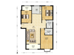 开发区 南北通透毛坯有房本看房方便-涿州祥云瑞景二期户型图