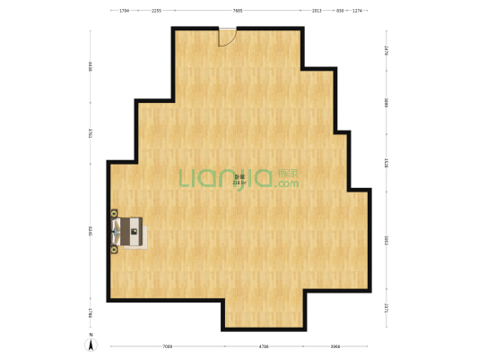 湘江壹号五期 1室0厅0卫 244平方