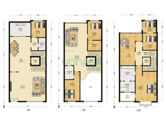 中海蔷薇溪谷 7室3厅4卫 280平方