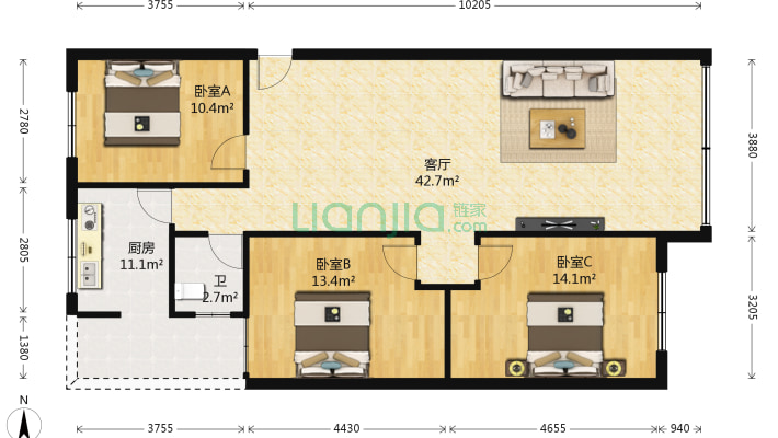 建设路二段267号二手房实景图