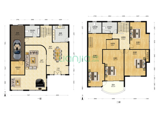 月季园(普陀) 4室2厅3卫 214平方