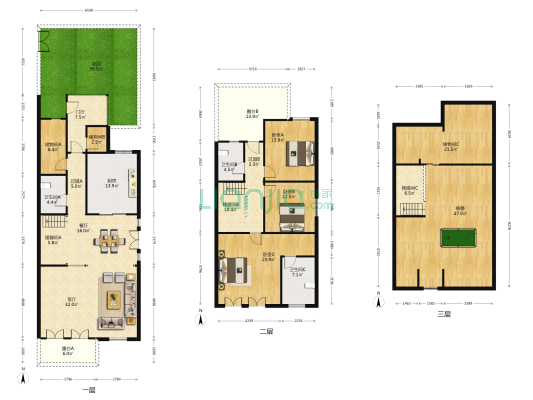 阳光城蔷薇溪谷C2 3室2厅3卫 168平方