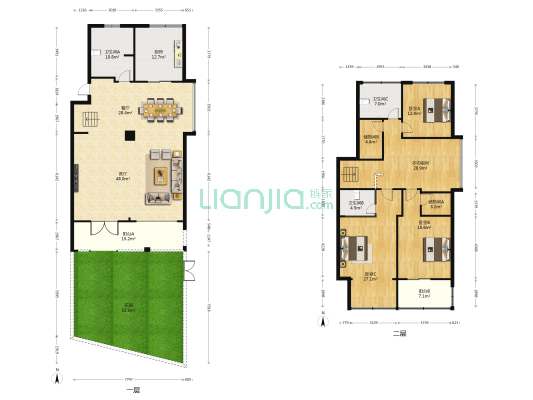 宏泽苑 4室2厅3卫 236平方