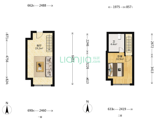 中航MYTOWN 1室1厅1卫 29平方