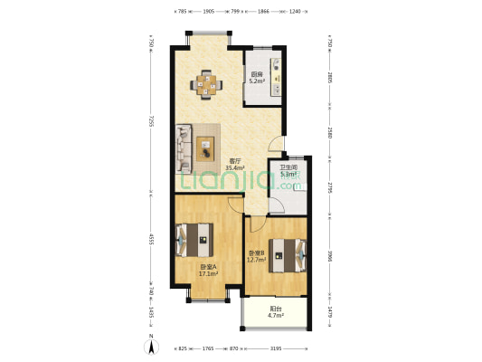金华二手房 婺城区二手房 江南二手房 和信花园二手房 当前房源户型分