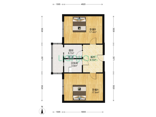 育才里(津南) 2室1厅1卫 70平方