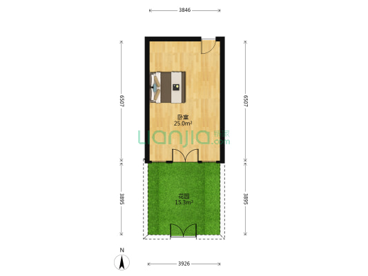 聚福里 1室0厅0卫 23平方
