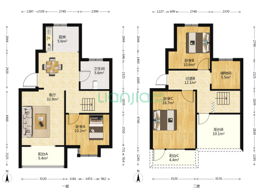 蓬欣社区东城一期栈泾兰苑 3室1厅1卫 0平方